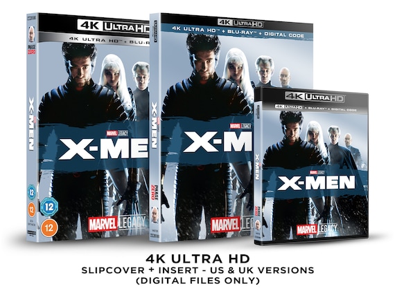 Marvel X-men Custom 4K Blu-ray Slipcover + Insert Set [DOWNLOAD