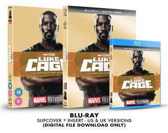 Marvel Luke Cage - Season 1 Custom Blu-ray Slipcover + Insert Set DOWNLOAD]