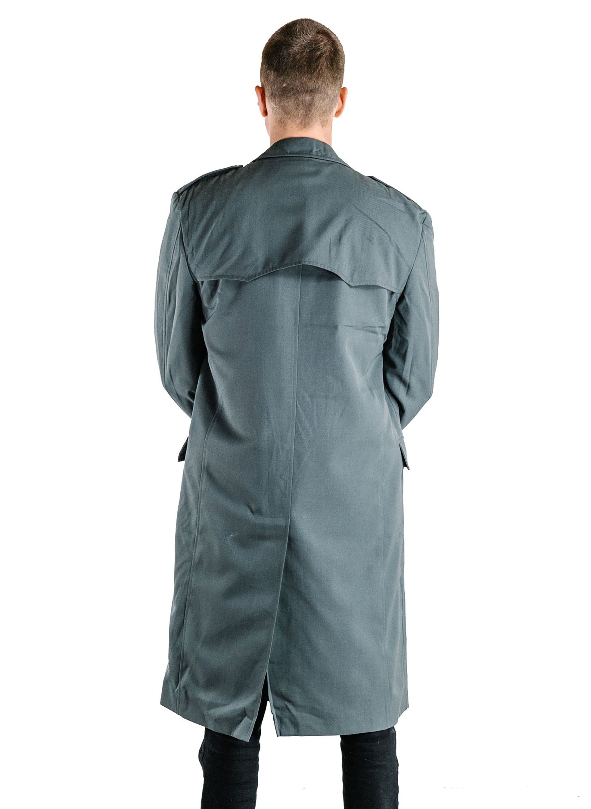 Men's Grey Trench Coat Genuine Italian Military Etsy UK