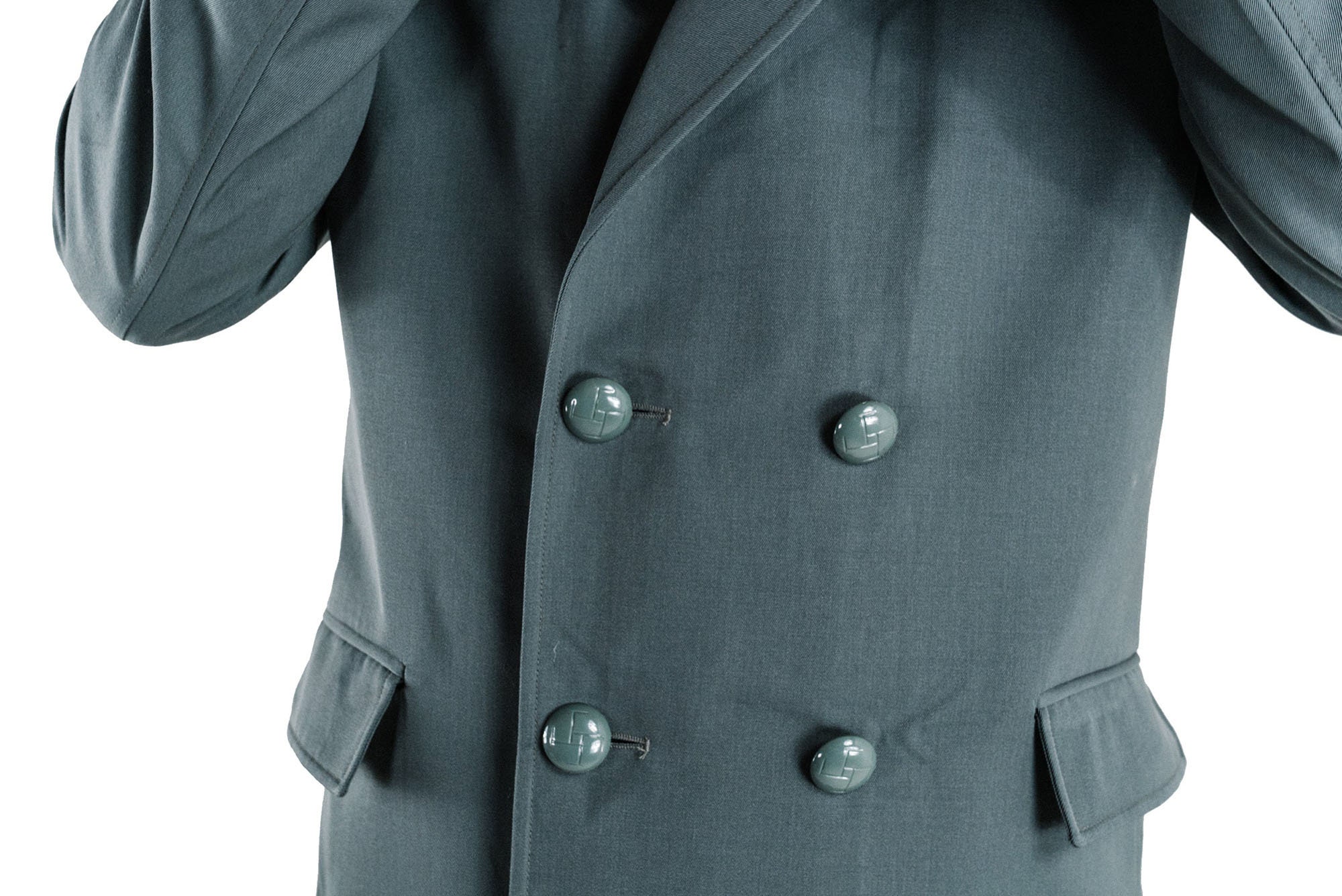 Men's Grey Trench Coat Genuine Italian Military Etsy UK