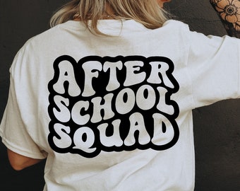 After School Squad Svg, Back to School Svg, Class Svg, Teacher Gift Svg, Hello School Svg, School T-Shirt Svg, Teacher Svg, Wavy Stacked Svg