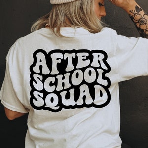 After School Squad Svg, Back to School Svg, Class Svg, Teacher Gift Svg, Hello School Svg, School T-Shirt Svg, Teacher Svg, Wavy Stacked Svg