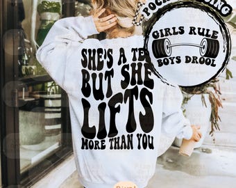 She’s a Ten But She Lifts More Than You Svg Png, Funny Fitness Svg, Motivational Svg, Workout Shirt Svg, Personal Trainer, Fitness Clipart
