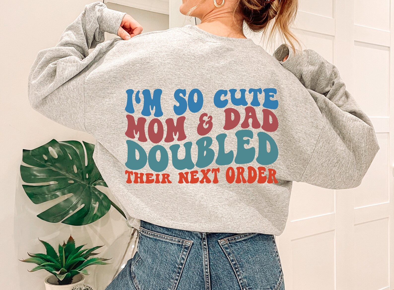 I'm so Cute Mom and Dad Doubled Their Next Order Svg New - Etsy