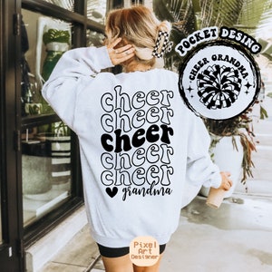 Cheer Grandma Svg, Cheerleading T-shirt Svg, Cheer Squad Svg, Cheerleader Quote Svg, Megaphone Svg, Cheer Mimi, Cheer Svg, Wavy Stacked Svg