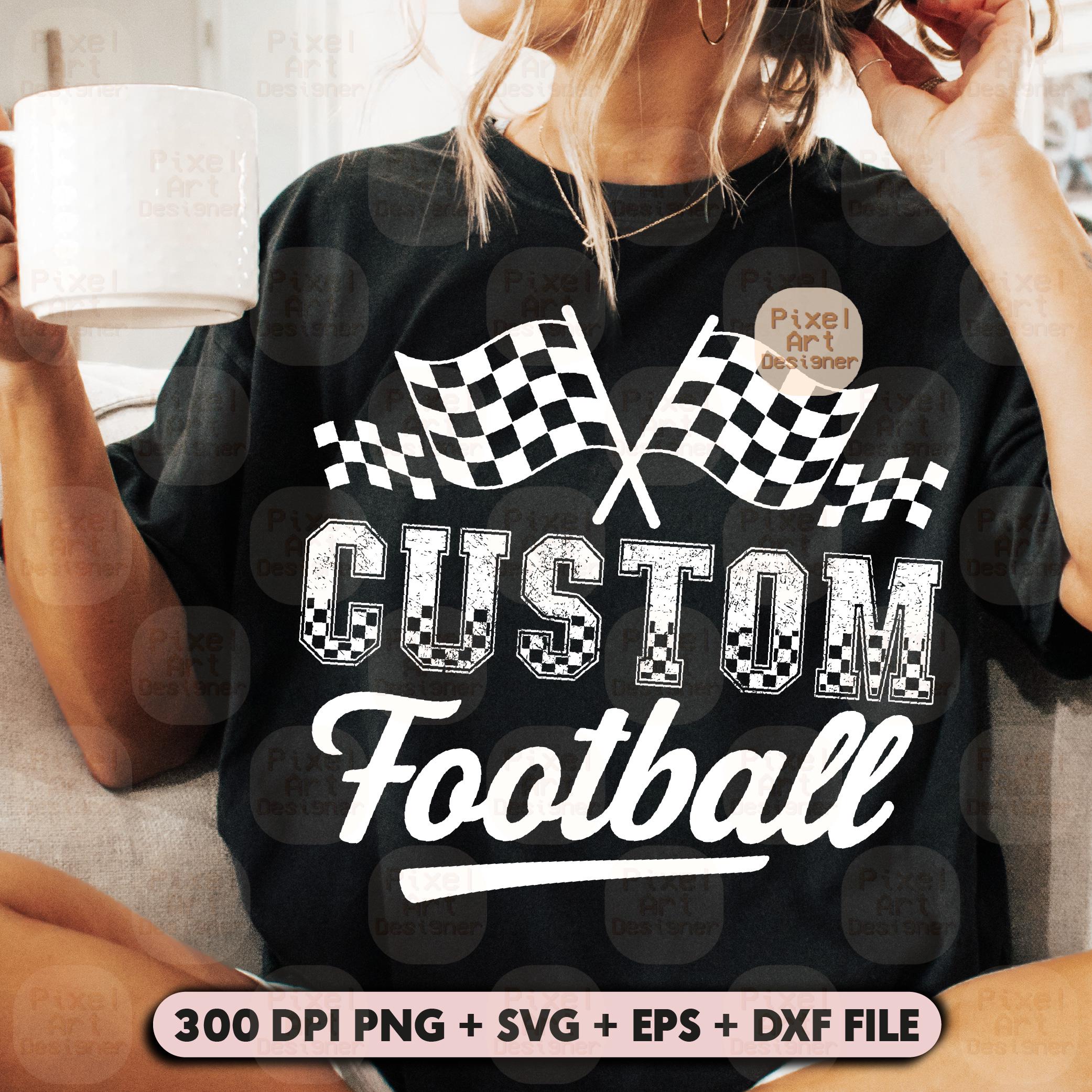 Custom Football SVG PNG, Personalized Mascot Name Shirt Design ...