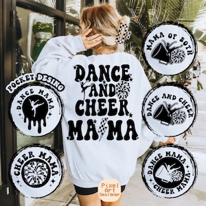 Dance And Cheer Mama Png Svg, Cheer Mom Svg, Sports T-Shirt Svg, Dance Mom Svg, Cheerleader Svg, Cheer Svg, Dance Svg, Dancer Svg