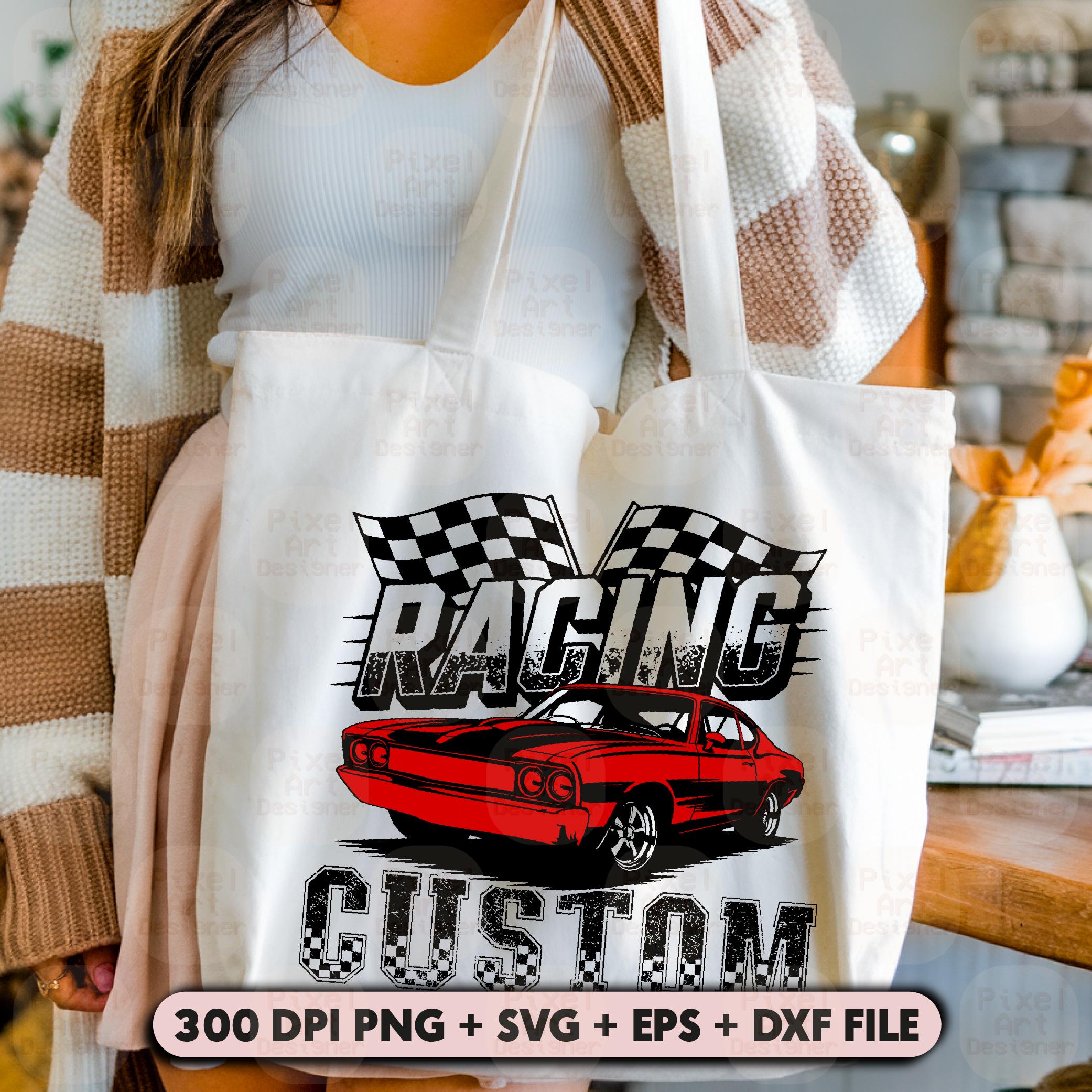 Personalized Racing Car SVG PNG File, Grunge Finish, Editable Name and ...