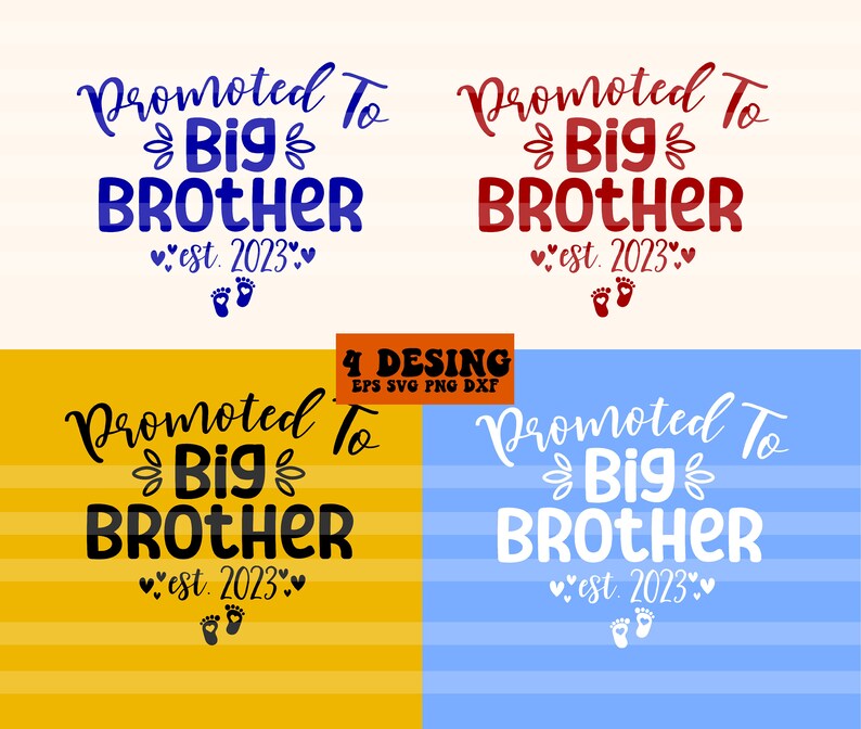 Promoted to Big Brother Svg New Baby Svg New Big Brother Etsy