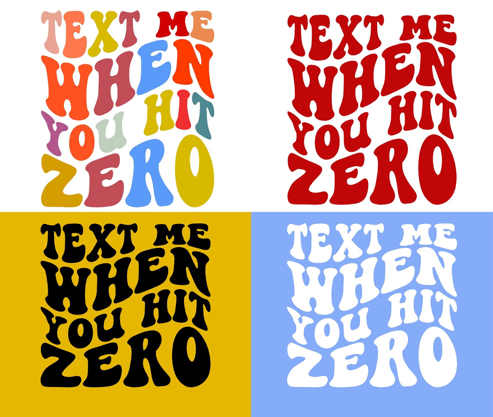 Text Me When You Hit Zero Svg Motivational Svg Mom Svg Etsy