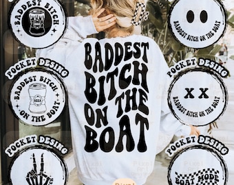 Funny Boat Bundle Png Svg, On The Boat Svg, Summer T-Shirt Svg, Vacay Mode, Funny Girls Trip Quote for Boating Babes, Funny Boat Party Svg
