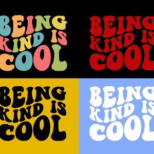 Art zu sein ist cool SVG, wählen Sie glücklich SVG, Back To School SVG, Positivität SVG, Kleinkind T-Shirt SVG, gewellte gestapelte SVG