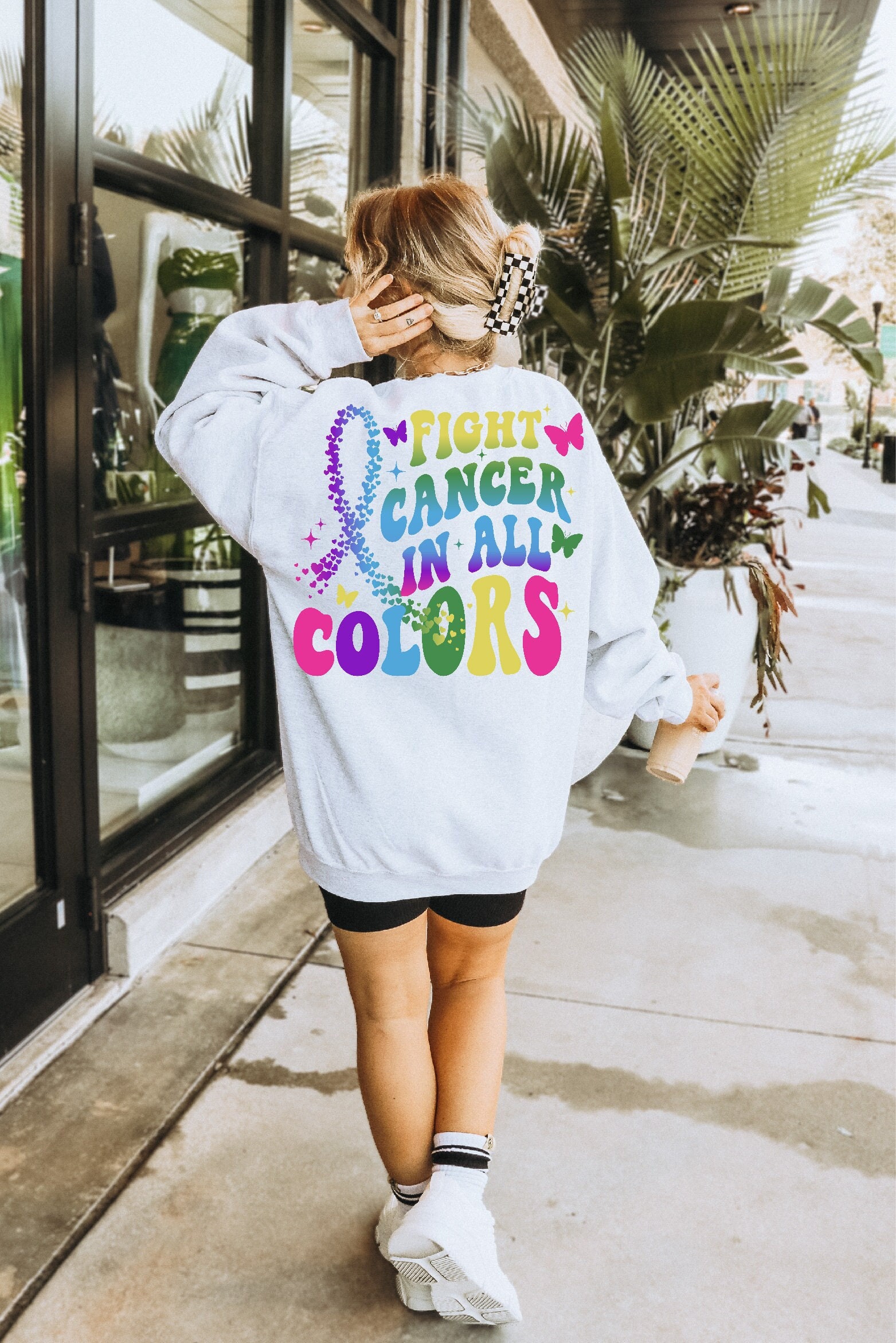 Fight Cancer In All Color Svg Png, Oncology Squad Png, Cancer Positive Png, Motivational Png, Inspirational Png, Funny Cancer T-Shirt Png