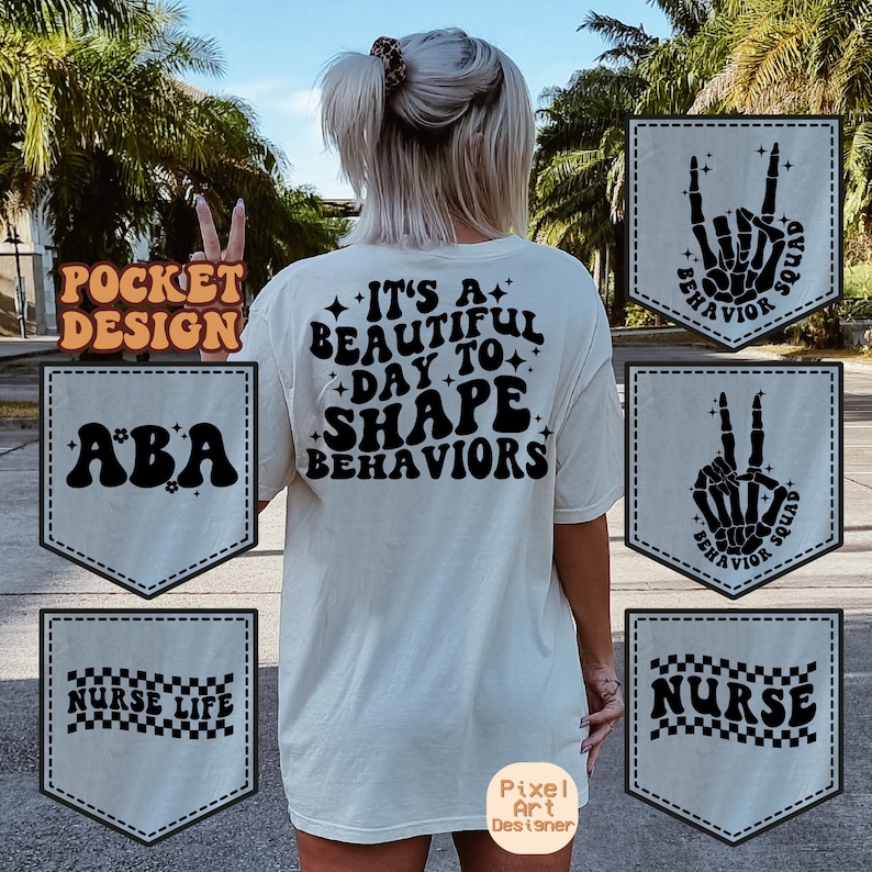 It's A Beautiful Day To Shape Behaviors Svg, ABA Gift Svg, Behavior Squad Shirt Svg, Behavior Therapist Svg, Behavior Svg, Wavy Stacked Svg
