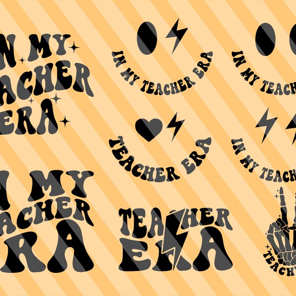 In My Teacher Era T-Shirt For Women - Cute Preschool & Kindergarten Teacher Tee - Soft Comfortable Teaching Life Top 7 thumbnail image