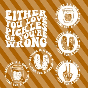 Either You Love pickles Or You're Wrong Svg, Pickle Lover Svg, Pickle Lover Png, Funny Pickle T-Shirt Svg, Funny Pickle Svg, Mom Life Svg, Wavy Stacked Svg