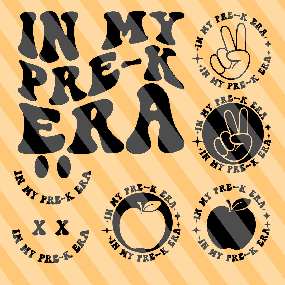 In My Prek Era Svg, Back to School, Preschool Era Svg, Student Gift