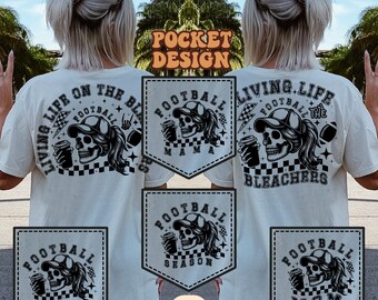 Living Life On The Bleachers Svg Png, Funny Svg, Football Season, Football Mama Svg, Football Shirt Svg, Funny Football Svg, Football Svg