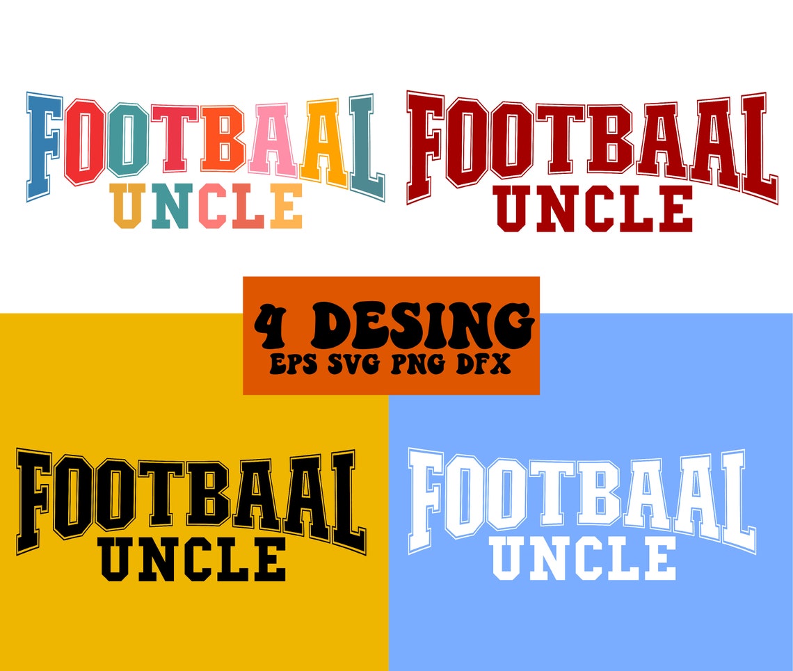 Football Uncle Svg Football Svg Football Season Svg - Etsy