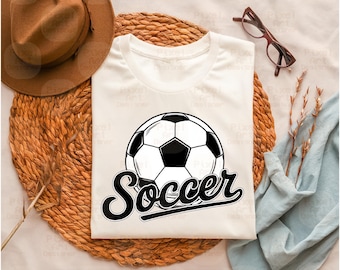 Retro Soccer PNG, Sports Lover Png, Soccer Sublimation Design for DIY Crafts, Soccer Season Png, Soccer Ball Png, Soccer Coach Png