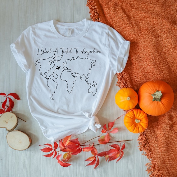 I Want A Ticket To Anywhere Svg, Road Trip Svg, Travel States Tourist Place Svg, Summer Svg, Travel T-Shirt Svg, Travel Svg, Funny Svg