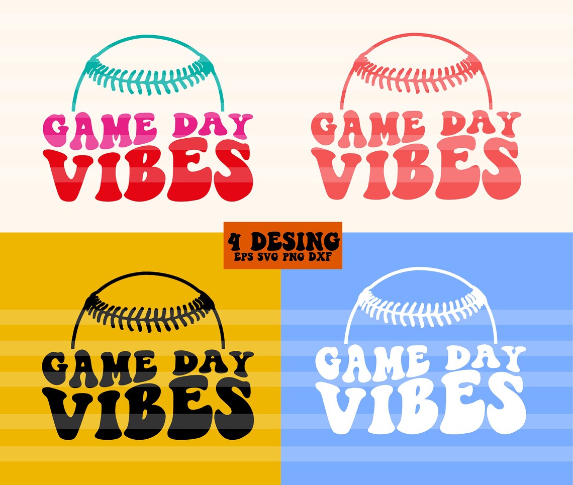 Game Day Vibes Baseball Svg Baseball Tshirt Svg College Etsy