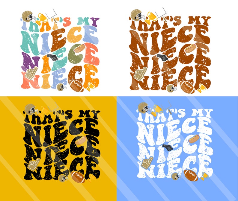 That's My Niece Svg Favorite Football Player Svg Etsy