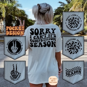 Przepraszam, że nie mogę, to sezon zawodów Svg Png, Cheer Mom Svg, Cheer Fan Svg, Cheer Vibes Svg, Cheer T-Shirt Svg, Sports Svg, Cheer Svg