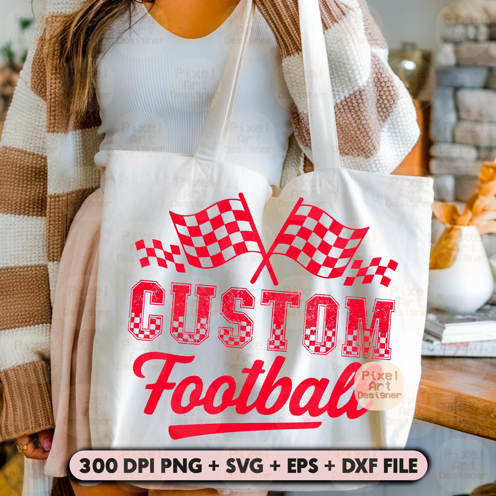 Custom Football SVG PNG, Personalized Mascot Name Shirt Design ...