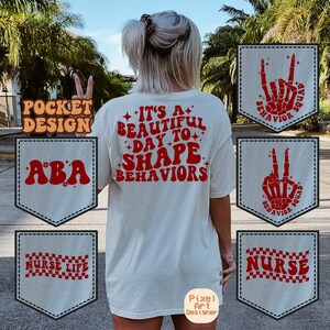 It's A Beautiful Day To Shape Behaviors Svg, ABA Gift Svg, Behavior Squad Shirt Svg, Behavior Therapist Svg, Behavior Svg, Wavy Stacked Svg