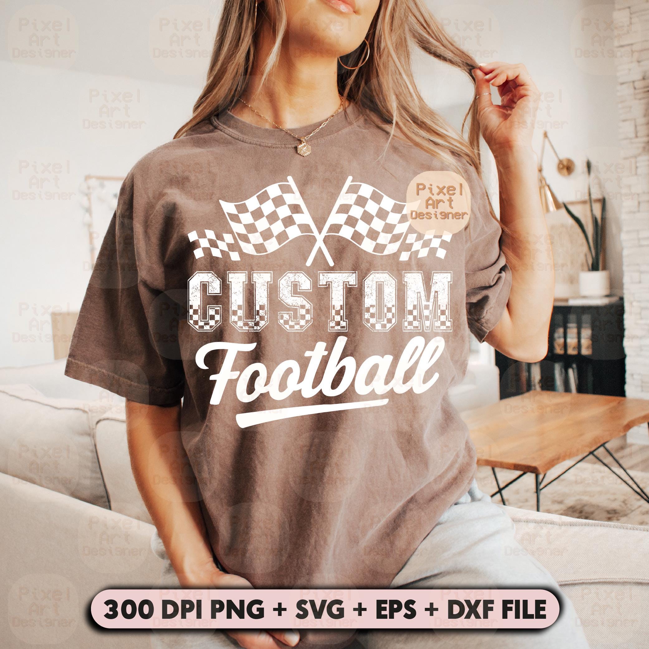Custom Football SVG PNG, Personalized Mascot Name Shirt Design ...