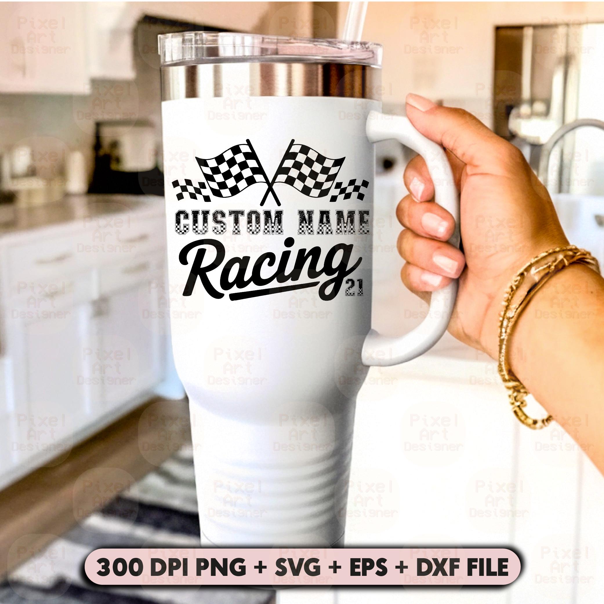 Custom Racing Svg Custom Name Racing SVG PNG Design, Checkered Flags Graphic for ...