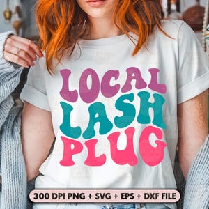 Plug ciglia locale in formato SVG, ciglia in formato SVG, bellezza in formato SVG, parrucchiere in formato SVG, regalo per estetista in formato SVG, estetista in formato SVG, tecnico delle ciglia in formato SVG, bellezza locale in formato SVG