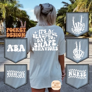 It's A Beautiful Day To Shape Behaviors Svg, ABA Gift Svg, Behavior Squad Shirt Svg, Behavior Therapist Svg, Behavior Svg, Wavy Stacked Svg