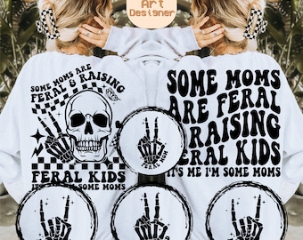Feral Mom Raising Feral Kids Png Svg, Children Svg, Mama Svg, Motivational Svg, Mom Svg, Funny T-Shirt Svg, Kid Svg, Funny Motherhood Svg