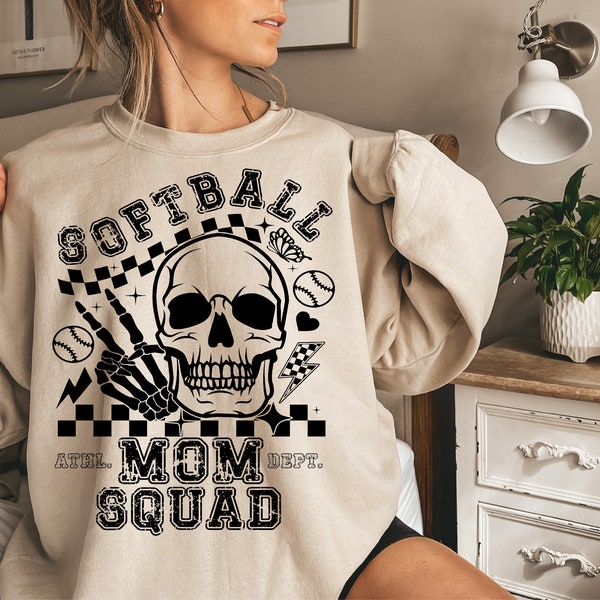 Softball Mom Squad Svg Png, Softball Mama Svg, Softball Fan Lover Svg, Softball T-Shirt Svg, Sports Svg, Softball Lover, Softball Mom Svg