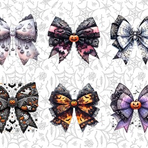 Halloween Coquette Bow Png Bundle, Halloween Coquette Png, Halloween Bow PNG, Halloween Clipart Bundle, Spooky vibes Png Halloween Shirt Png image 9
