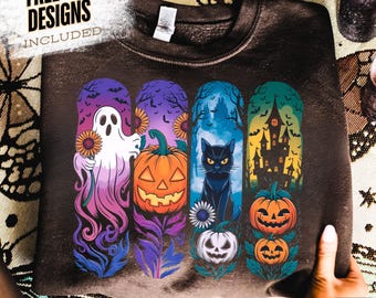 Brushstroke Halloween Png, Vintage Halloween Horror Night Png, Trendy Halloween PNG, Halloween Shirt designs, Retro  PNG, Horror Movie PNG
