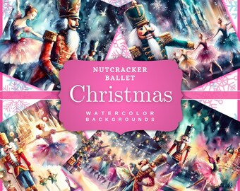 Nutcracker digital paper Nutcracker digital papers Nutcracker Background Nutcracker Ballet Backgrounds Nutcracker scrapbook paper Nutcracker