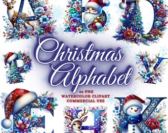 Weihnachten Alphabet Png Bundle, Weihnachtsbuchstaben Png Reindeer Santa Schneemann Becher Wrap Tassen Weihnachten Ornament Andenken Kommerzielle Nutzung Png