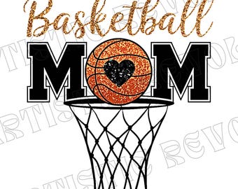Baloncesto PNG, Mamá Baloncestista PNG, Día de Partido de Baloncesto PNG, Mamá Baloncestista PNG para Sublimación, Diseño de Camiseta Retro con Brillo de Baloncesto PNG