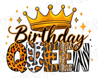 Birthday queen png sublimation design download, birthday party png, birthday png design, birthday png, sublimate designs download