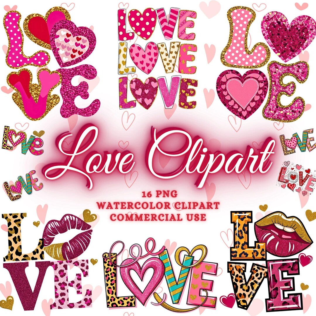 Valentine Png Bundle, Valentines Love Png Bundle, Valentine Clipart ...