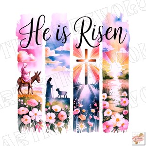 Jesús con pinceladas (Png), Resucitado (Png), Pascua con pinceladas (Png), Camiseta de Pascua (Png), Diseño de sublimación de Pascua, Diseño de camiseta religiosa (Png)