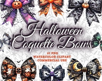 Halloween-coquette Bow png-bundel, Halloween-coquette png, Halloween-strik png, Halloween-clipartbundel, spookachtige vibes png Halloweenshirt png