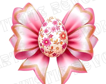Pink Easter Coquette Bow Png, Easter Coquetter Png, Happy Easter Png, Retro Easter Png Pink Easter Png Easter Egg Png Easter Sublimation PNG