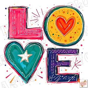 Amor PNG, Día de San Valentín Png, Corazón de San Valentín Png, Camiseta de San Valentín Png, Corazón Png, Amor Png, San Valentín Retro Png, San Valentín Groovy Png