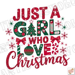 Weihnachten png, Nur ein Mädchen, das Weihnachten liebt, Weihnachtsparty, Weihnachten png, Weihnachtssublimation Winter Vibes Weihnachtsgeschenk Becher