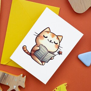 Pacote com 41 imagens de gatos fofos e engraçados, incluindo PNGs de gatos engraçados, estampas de gatos engraçados, designs para sublimação de gatos fofos e imagens de gatos pretos engraçados em aquarela. imagem 10