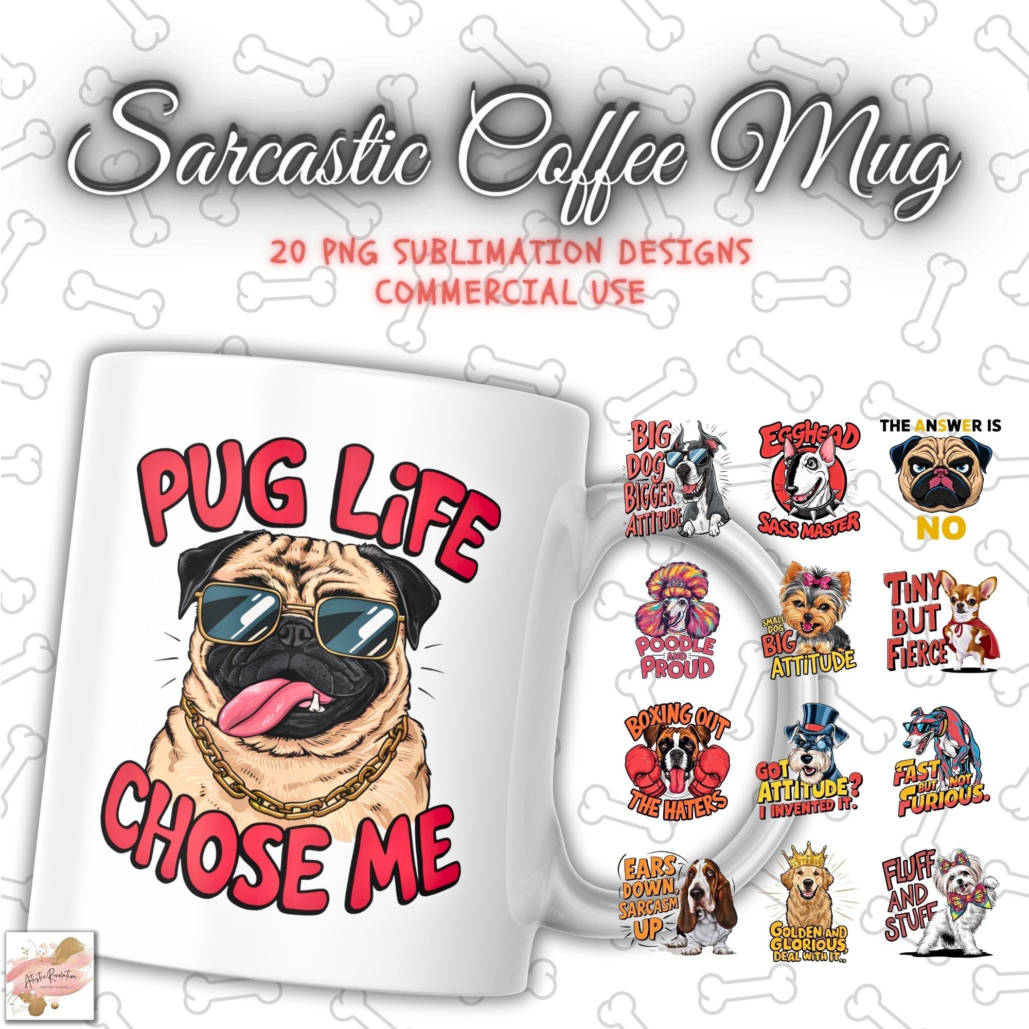 Grappige hond mok - Etsy België, image size:2000x2000